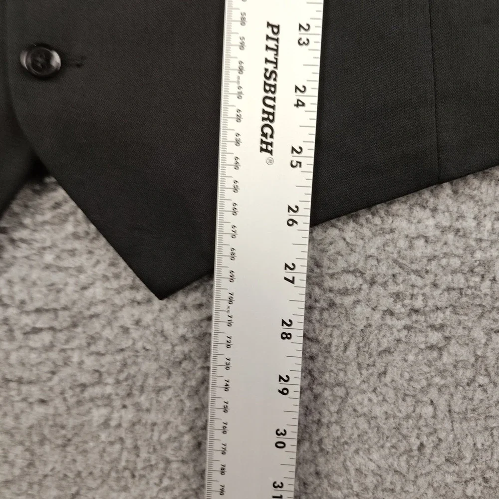 Perry Ellis Portfolio Mens Suit Vest Black Formal Waistcoat 2XL XXL NWT